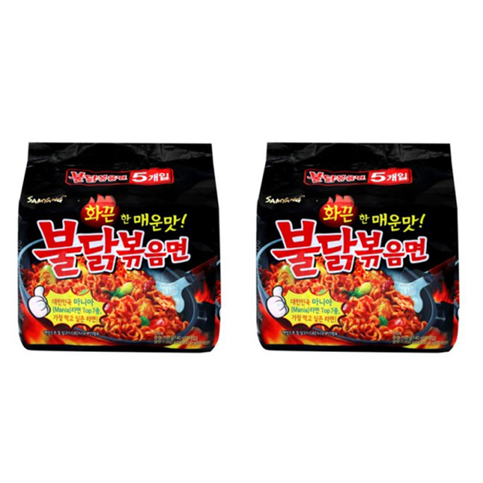 JP009 Samyang Spicy Chicken TWO Ramen - 2 x 5 x 140g